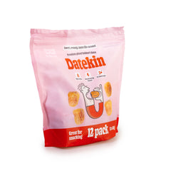 Datekin Sukkari Dates Family Bag (12 x 30g Packs) – Premium Soft Golden Dates | Healthy on-the-go Snacks | 100% Natural Superfood