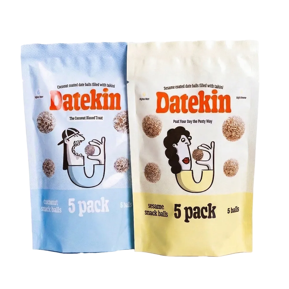 The Datekin Tahini-Filled Date Ball Bundle – Coconut & Sesame